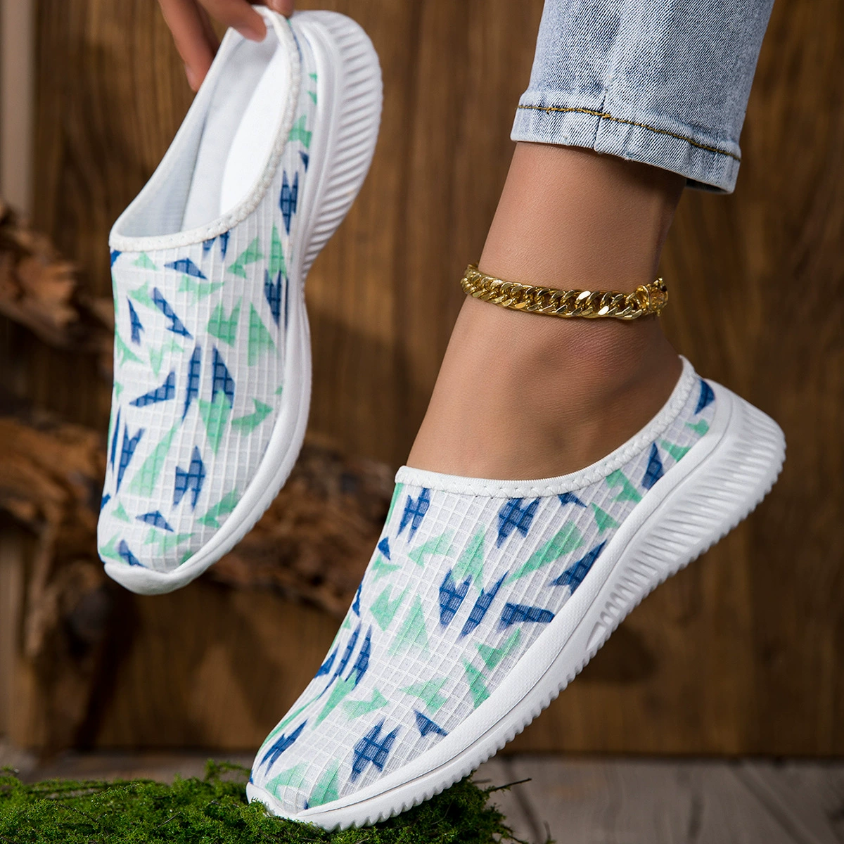 2024 новые полукеды, дышащие и универсальные ленивые туфли, повседневная обувь, слипоны, экспорт за границу