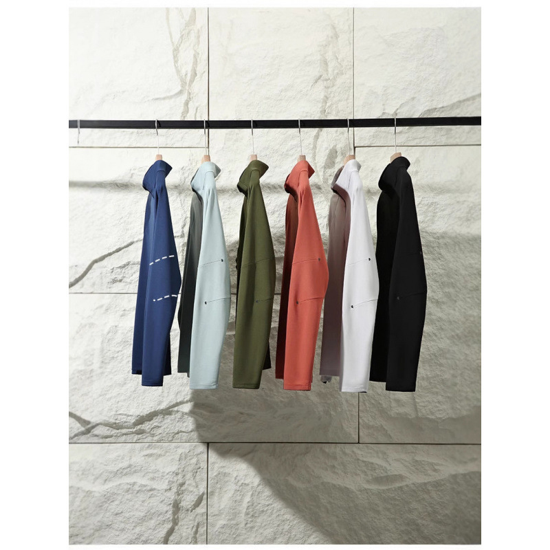 Rudolph Upf50+! Technology Is Cold! Sun Protection Breathable Men's and Women's Half-Zip Sports Long-Sleeved T-Shirt Base Layer