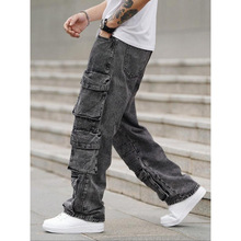 Q 36991 Cargo Wide-leg Jeans ��װ����ţ�п�ŷ���¿�