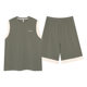 [Pure Cotton] Pajamas Men's Summer Vest Shorts Thin Sleeveless plus size Summer Home Clothes suit Internet Red Style