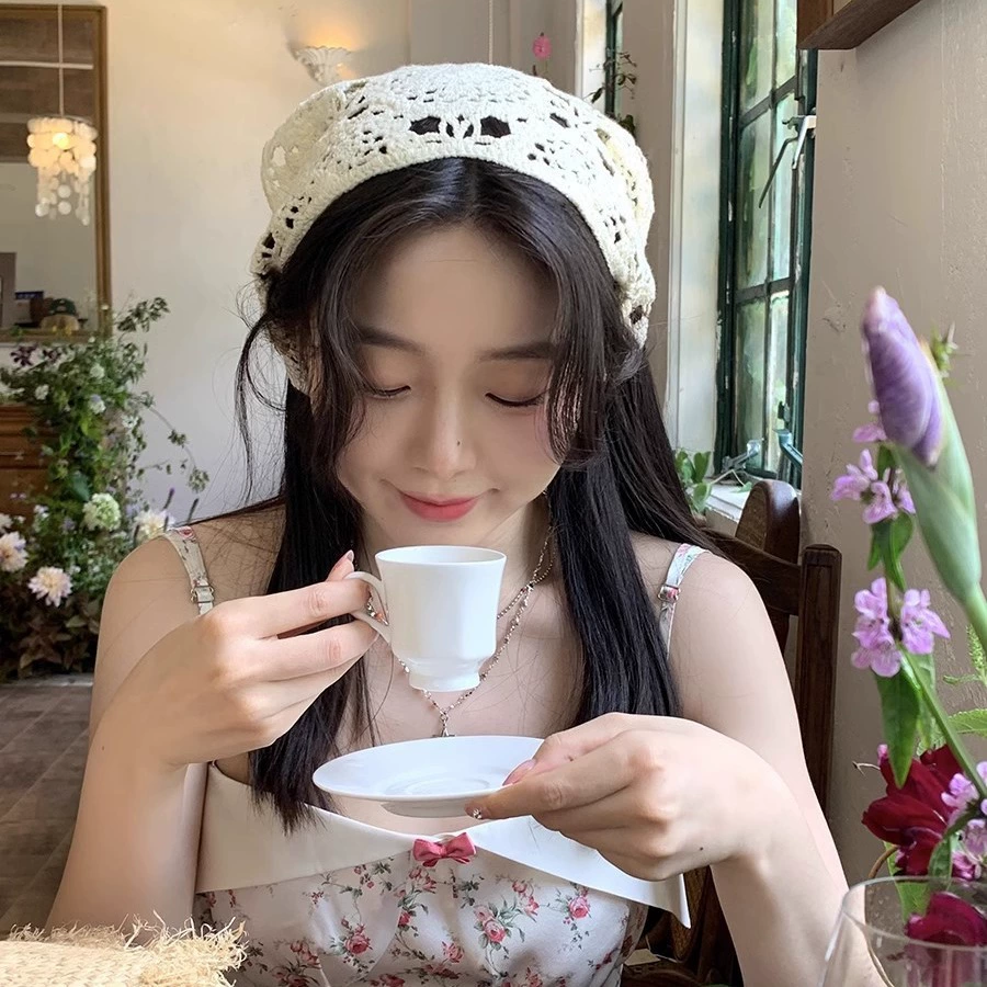 Джу Цзинъин, тот же треугольный платок, женский сладкий и милый Rubs