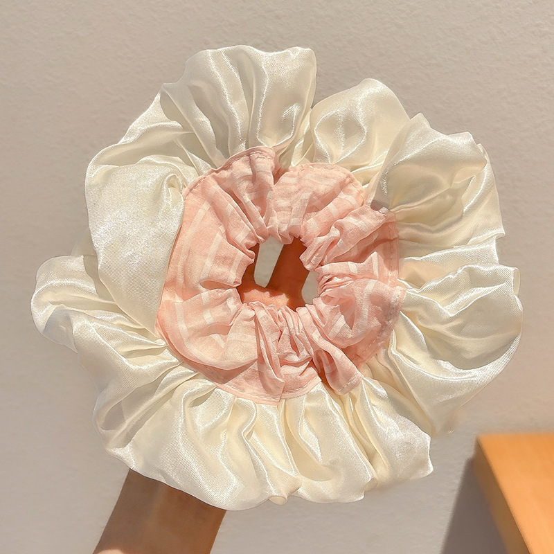 4#Encaje de empalme rosa niebla de agua de unos 20 cm