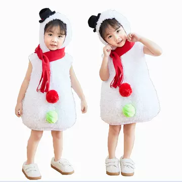 European and American Christmas Snowman Costume Snow Doll Performance Costume Christmas Elf Santa Claus Baby Snow Baby - ShopShipShake