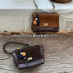 复古磨砂真皮手提小方包高级感时尚大容量饺子包通勤单肩斜挎包
