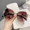 Sunglasses, crystal, glasses solar-powered, sun protection cream, new collection, Korean style, UF-protection