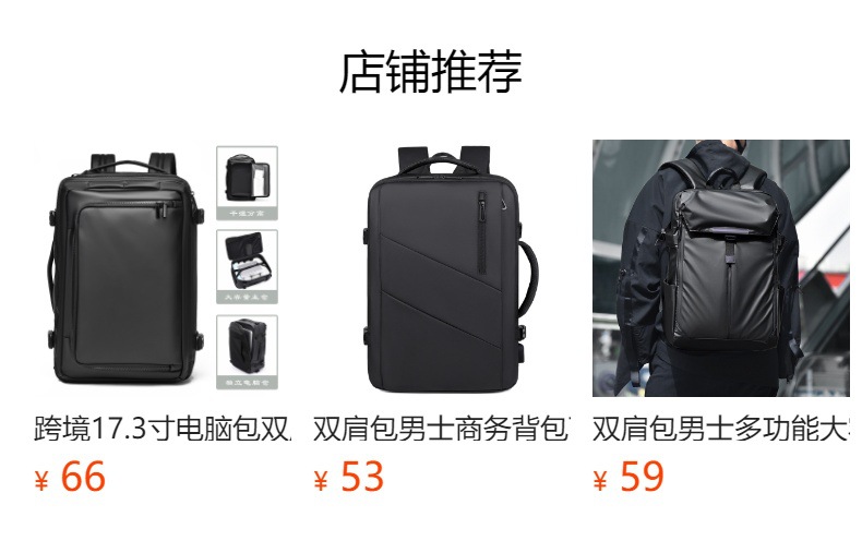 Men's new business and fashionable backpack, large-capacity travel bag, casual waterproof laptop backpack, men's style full figure