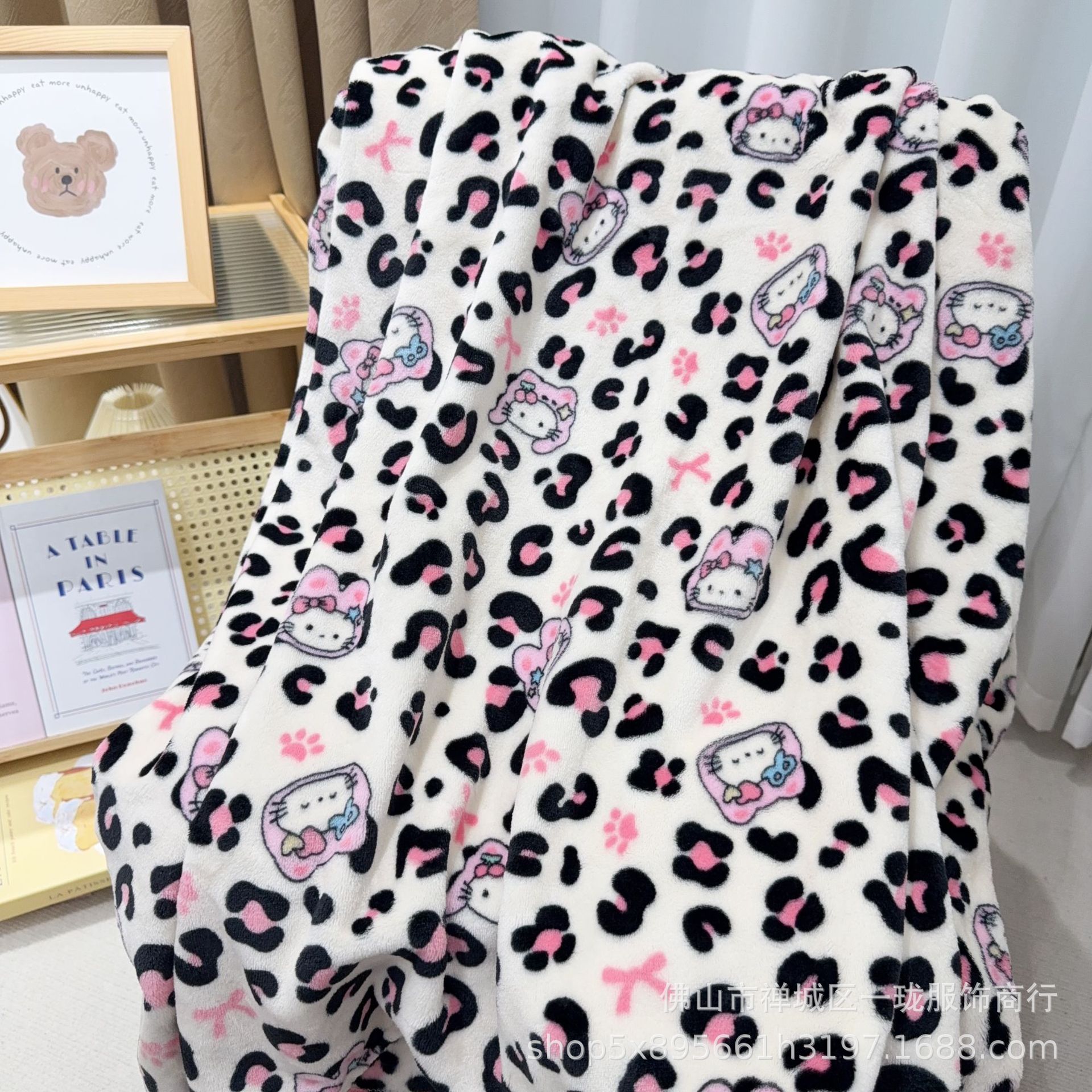 卡通猫咪毛毯床边毯沙发盖毯办公室午睡毯沙发毯宿舍毯子披肩毯子