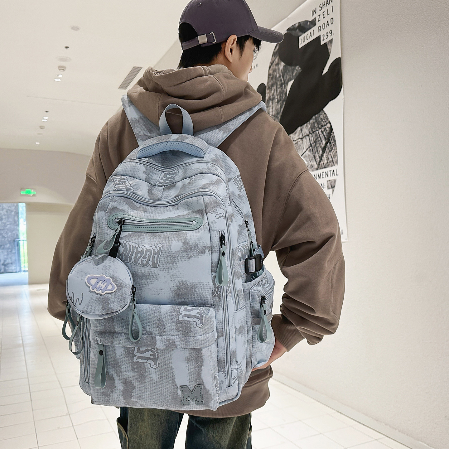 Schoolbags for Boys and Girls, Durable Backpacks for College Students, Junior High School Students, High School Students, Elementary School Students, Large-Capacity Travel Backpacks
