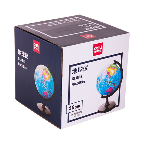 Deli Stationery 3034 Children's Teaching Edition Primary and Secondary School Students Large HD China Map Learning Globe