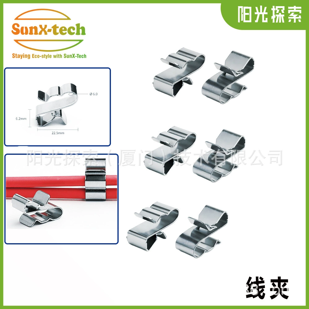 Нержавеющая сталь зажим для проводов фотоэлектрический зажим для отделочной панели