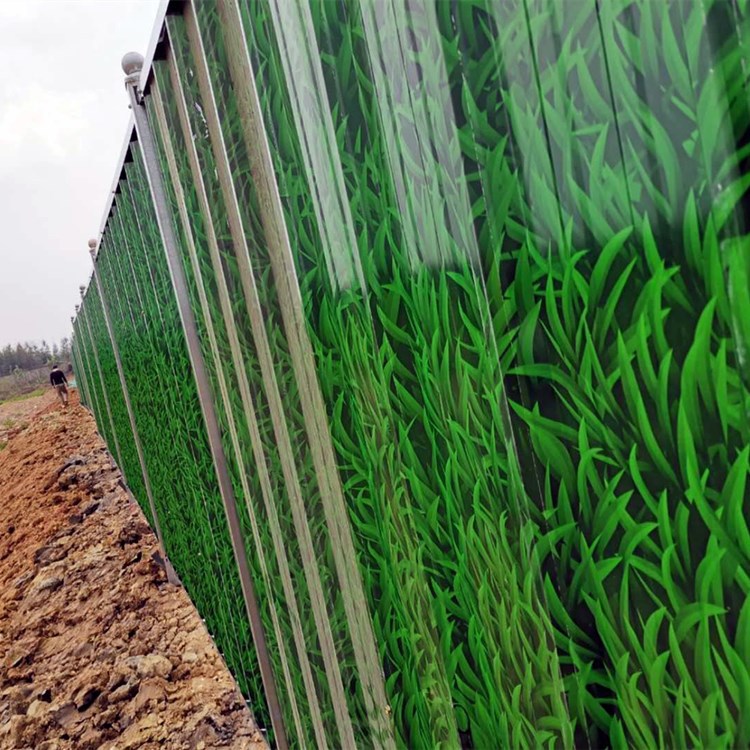 建筑工地临时铁皮围挡蓝灰绿色工程施工围挡彩钢瓦泡沫夹芯板围挡