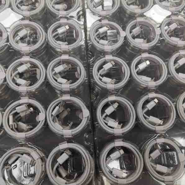 Doble tipo-C cable trenzado 66w super rápido cable de datos de carga para Apple iphone15 teléfono móvil iPad ordenador