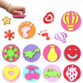 3D立体EVA浴室模型卡通海绵贴EVA海绵复合印刷机械图片海绵块