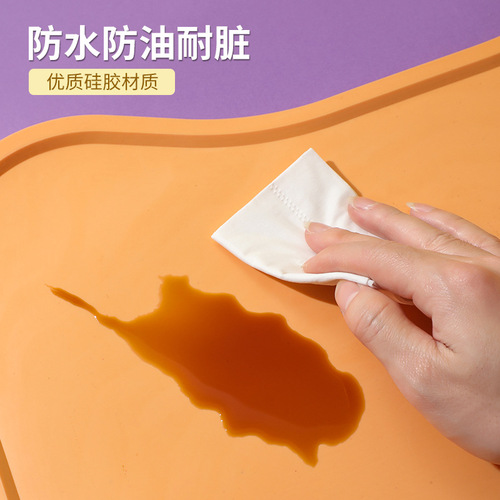 New Silicone Pet Placemat Dog Eating Anti-Spill Dog Mat Cat Mat Anti-Spill Waterproof Easy-to-Clean Pet Placemat