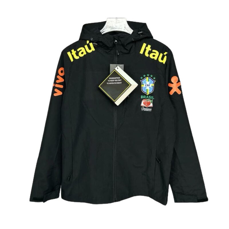 Brazilian Casual Windbreaker Long-Sleeved Jacket Training Jacket Warm Jacket Hooded Thin Style for Men and Women Autumn and Winter Style