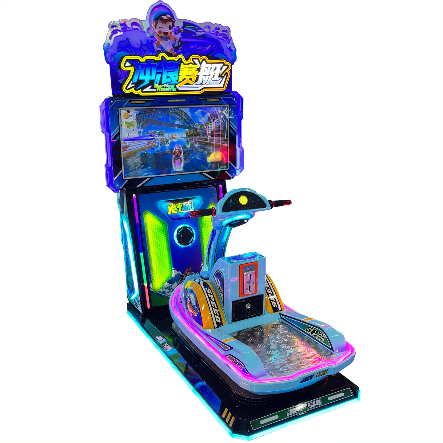 Gran ciudad de videojuegos animada ciudad comercial de movimiento completo super simulación de conducción máquina de carreras de motocicletas máquina de juegos de entretenimiento