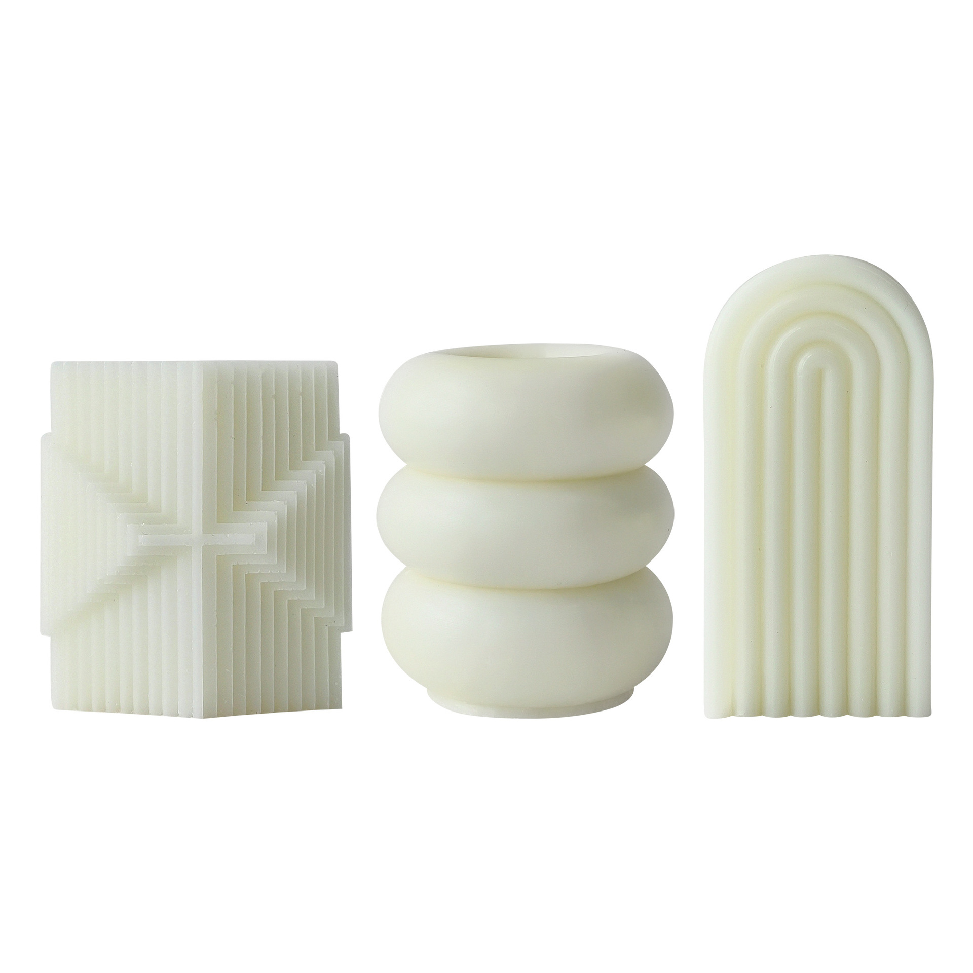 Jiahuimei DIY geométrica silicona vela molde cilíndrico jabón hecho a mano fragante piedra yeso decoración abrasivo herramienta