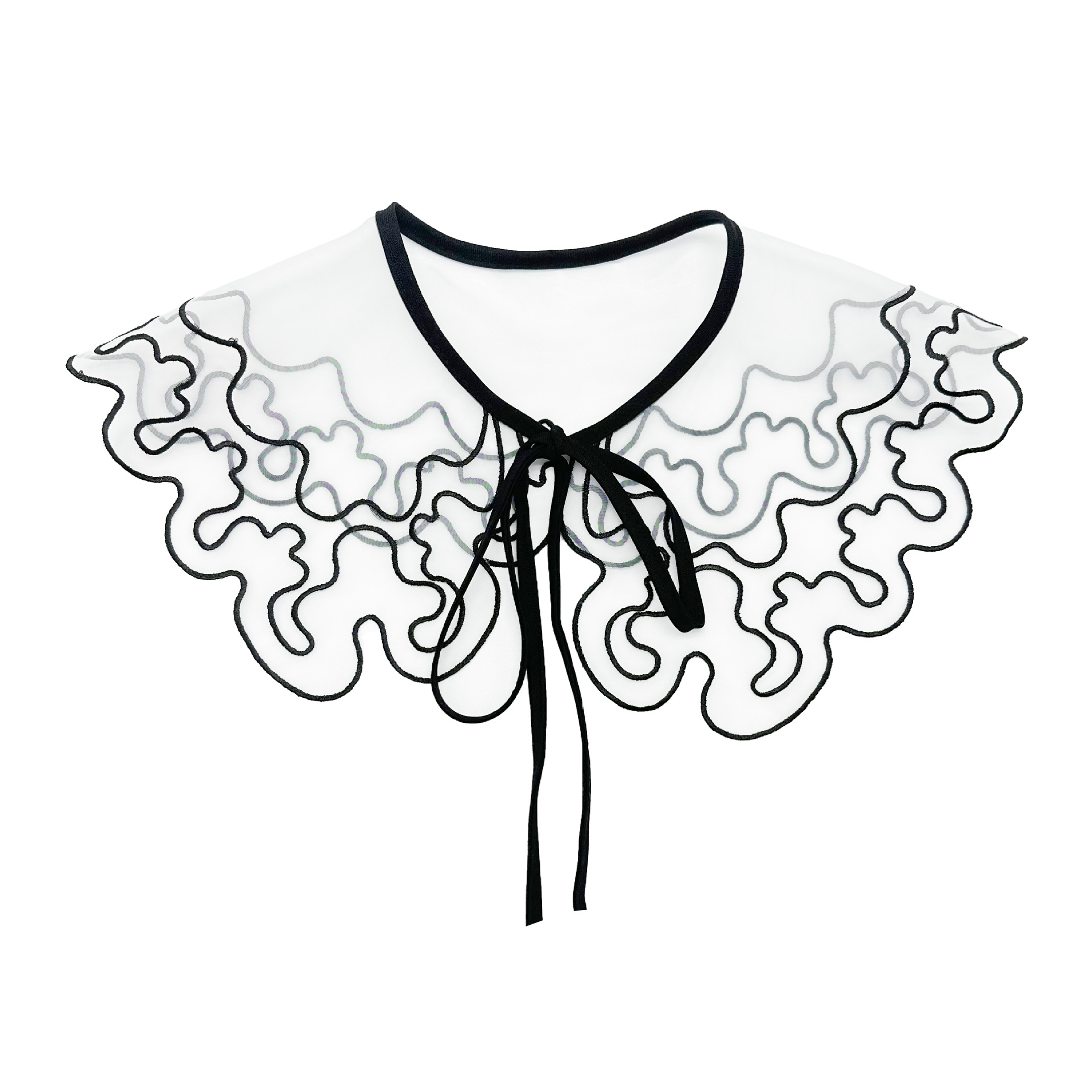 Primavera y verano gran chal de protección solar damas collar falso collar de camisa falsa collar de camisa collar pequeño collar de decoración fragante image 2