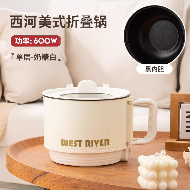 자스민 화이트 2.0L 논스틱 팬 [크고 넓어짐 찌고, 요리하고, 튀길 수 있음]