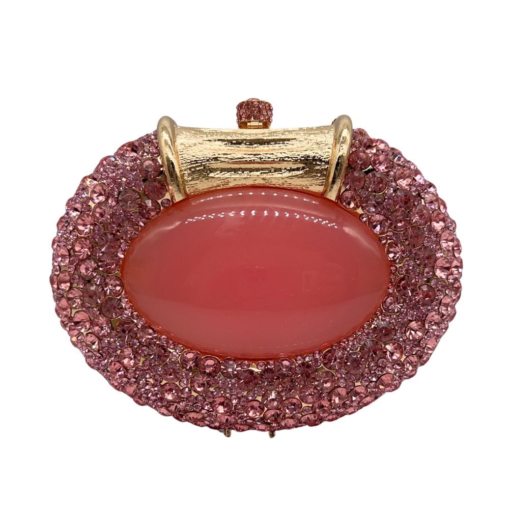 Cross-border nuevo ojo de gato elíptico diamantes bolsas de banquete bolsas de mano diamantes Rhinestone clutch