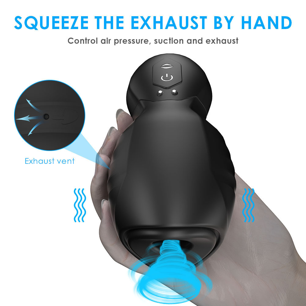 Männliche Masturbation Multifrequenz-Saugvibration Flugzeugbecher Schildkrötenkopftraining Massagestimulator Sexspielzeug für Erwachsene_voghion.com