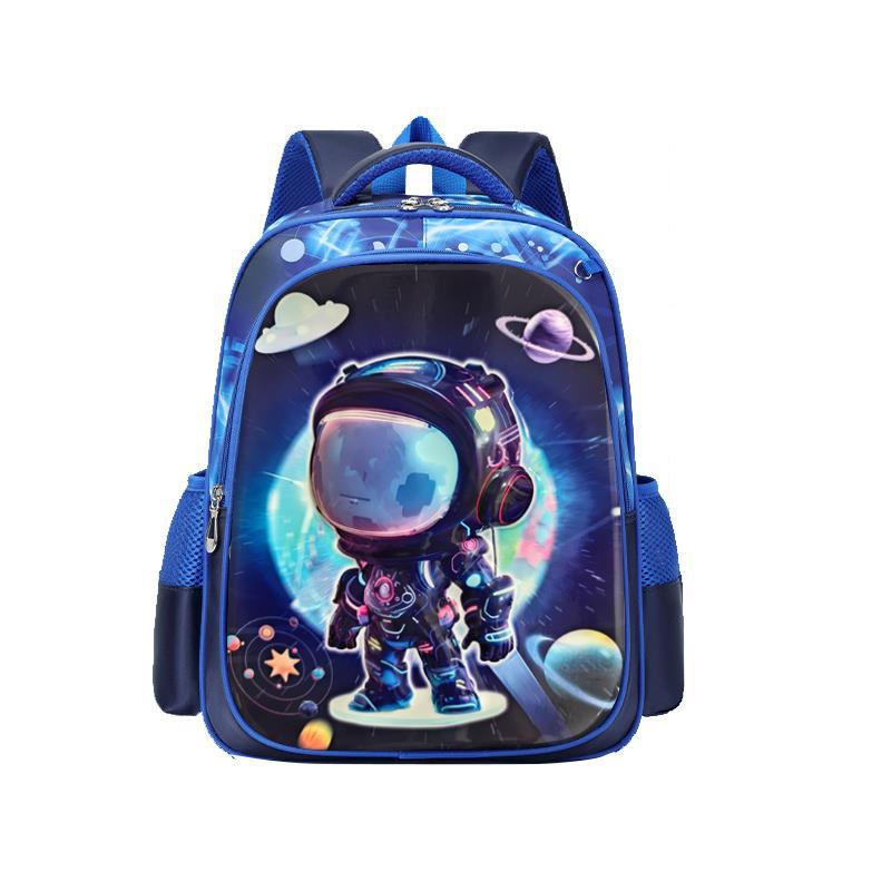 Nueva mochila escolar de dibujos animados mochila escolar 3D para estudiantes de escuela primaria 1-3 grado mochila de tela rabu súper ligera hombro para reducir la carga y proteger la columna