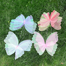 新款立体仿真蝴蝶纸艺大型婚礼橱窗陈道具布置装饰摄影摆件婚庆批