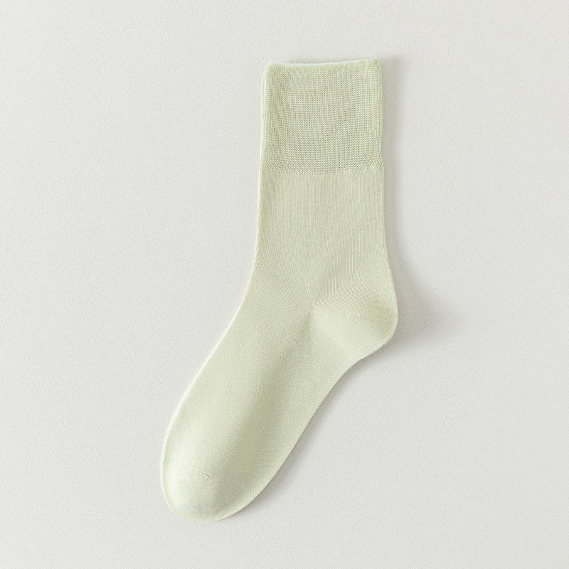 Calcetines de algodón de color sólido para mujeres todo en uno sin hueso cabeza de embalaje independiente para mujeres calcetines de verano transpirables