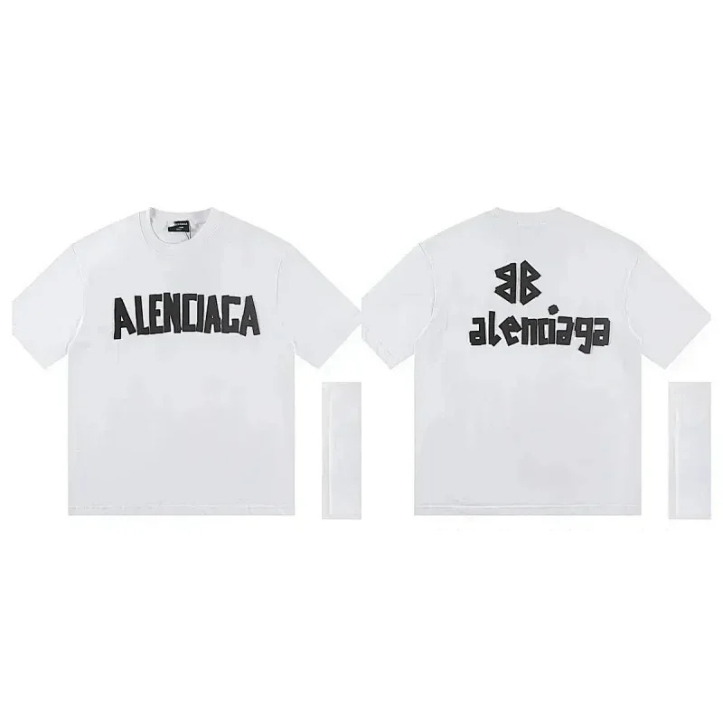 Balenciaga 2026 Spring/Summer New Versatile Trendy Unisex Style Letter Print Multi-Technique Short-Sleeve Shirt Balenciaga 2026 Spring/Summer New Versatile Trendy Unisex Style Letter Print Multi-Technique Short-Sleeve Shirt