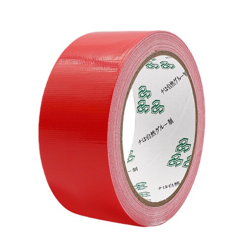 Colored cloth-based tape manufacturer direct sales white high-viscosity single-sided easy-to-tear high-temperature resistant pipe carpet marking tape