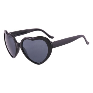 Light Change Love Special Effect Glasses Night TikTok Internet Celebrity Same Style Sunglasses Tide Peach Heart Sunglasses Women's Tide Romantic