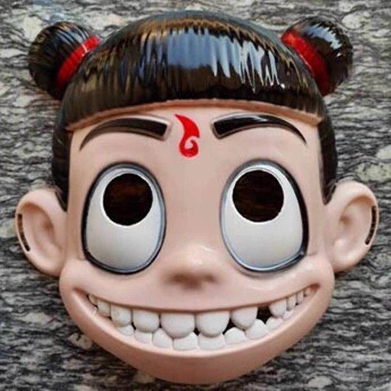 [Venta caliente de 1040 piezas en 30 días] Los juguetes para niños brillan Nezha máscara luminosa Nazha flash Nezha estalla en el mar