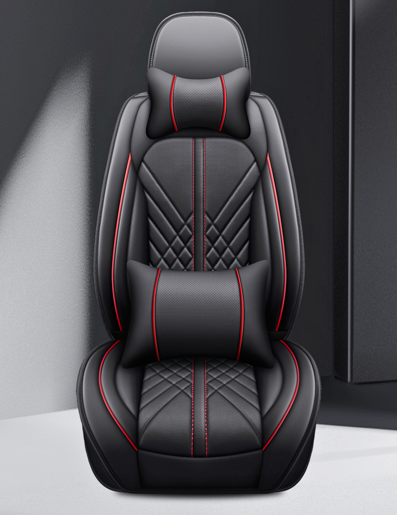 25 New Car Cushion Four Seasons General Napapi Fully Surrounded Full Leather Five-seat Cushion Seat Cover Amazon Wholesale