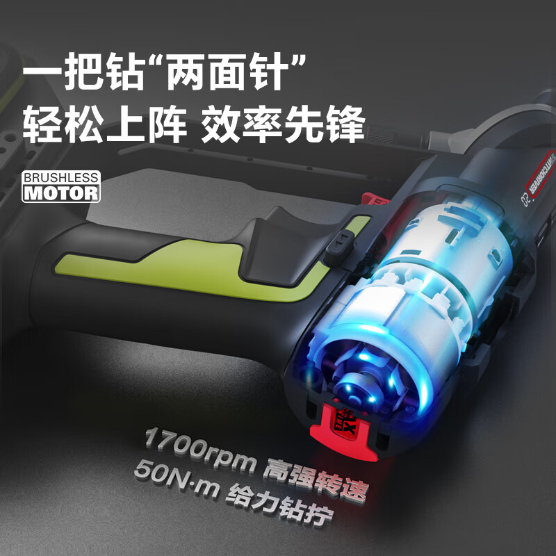 WIX 20V sin escobillas taladro de mano WU177 batería de litio destornillador eléctrico taladro de pistola herramienta eléctrica