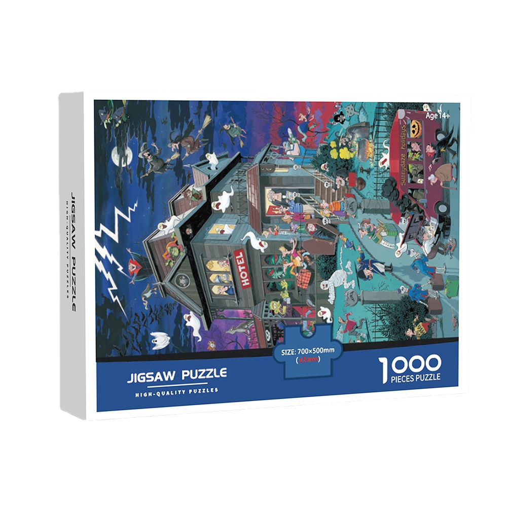 Amazon Venta caliente en stock nueva juventud de 14 años de edad descompresión 1000 piezas rompecabezas de papel juguetes educativos
