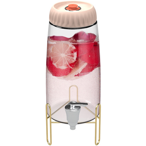 Glass bottle sealed jar kimchi fruit wine jar household wine bottle automatic exhaust enzyme barrel glass jar