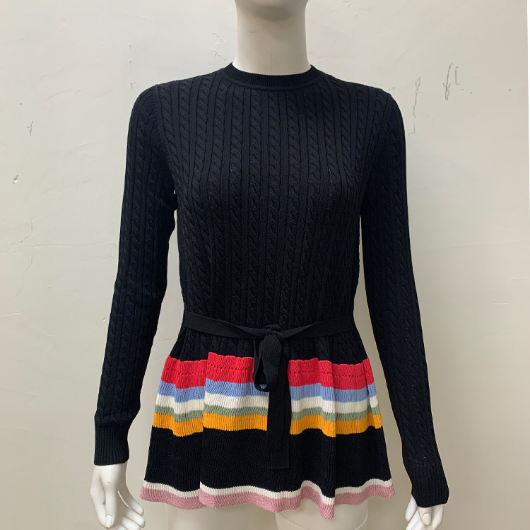 fashionable elegant woolen black sweater