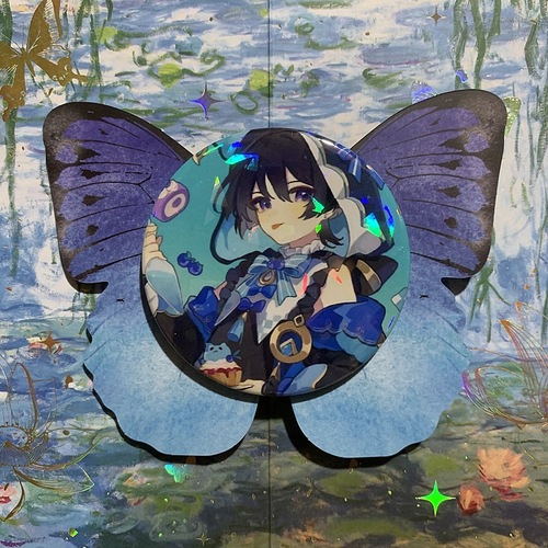 Animation and game fan peripheral badges, Wendy Maplehara and Manyo's two-dimensional brooch, clothes and school bag.