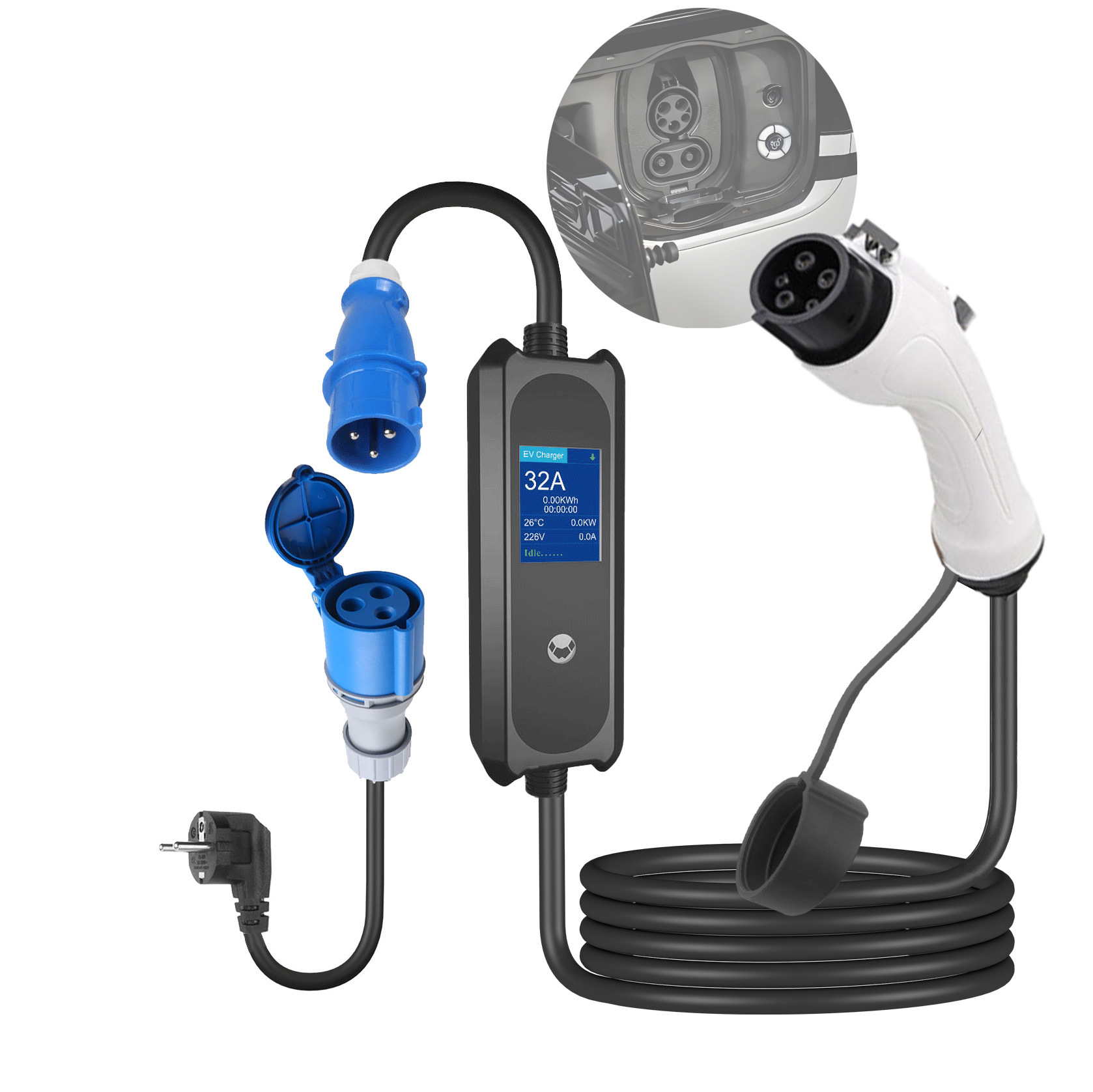 ST-E210M套装  源头工厂直销美标新能源汽车交流便携式充电枪套装