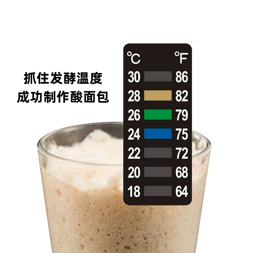 Внешняя торговля кислый хлеб ферментированный стеклянный резервуар фитинги для измерения температуры наклейки 18-30 градусов термометр наклейки температуры ферментации