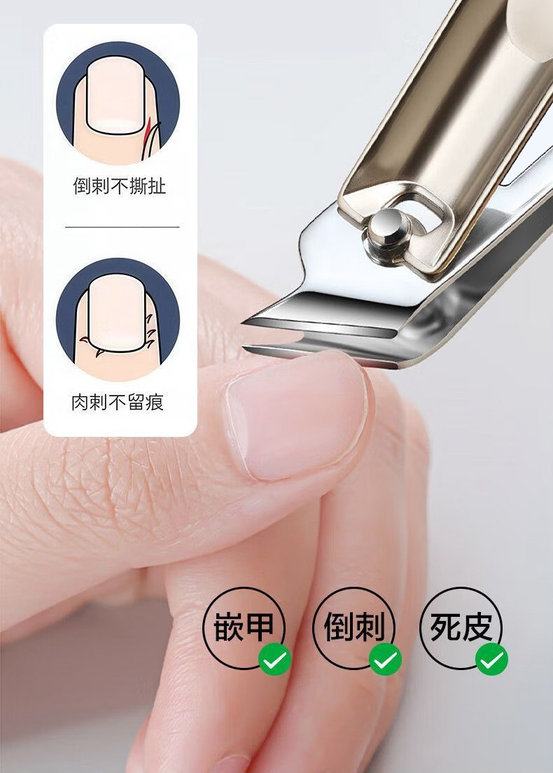 German-engineered precision stainless steel nail clipper set with nail scissors, complete manicure tool kit, professional nail cutter high quality wholesale