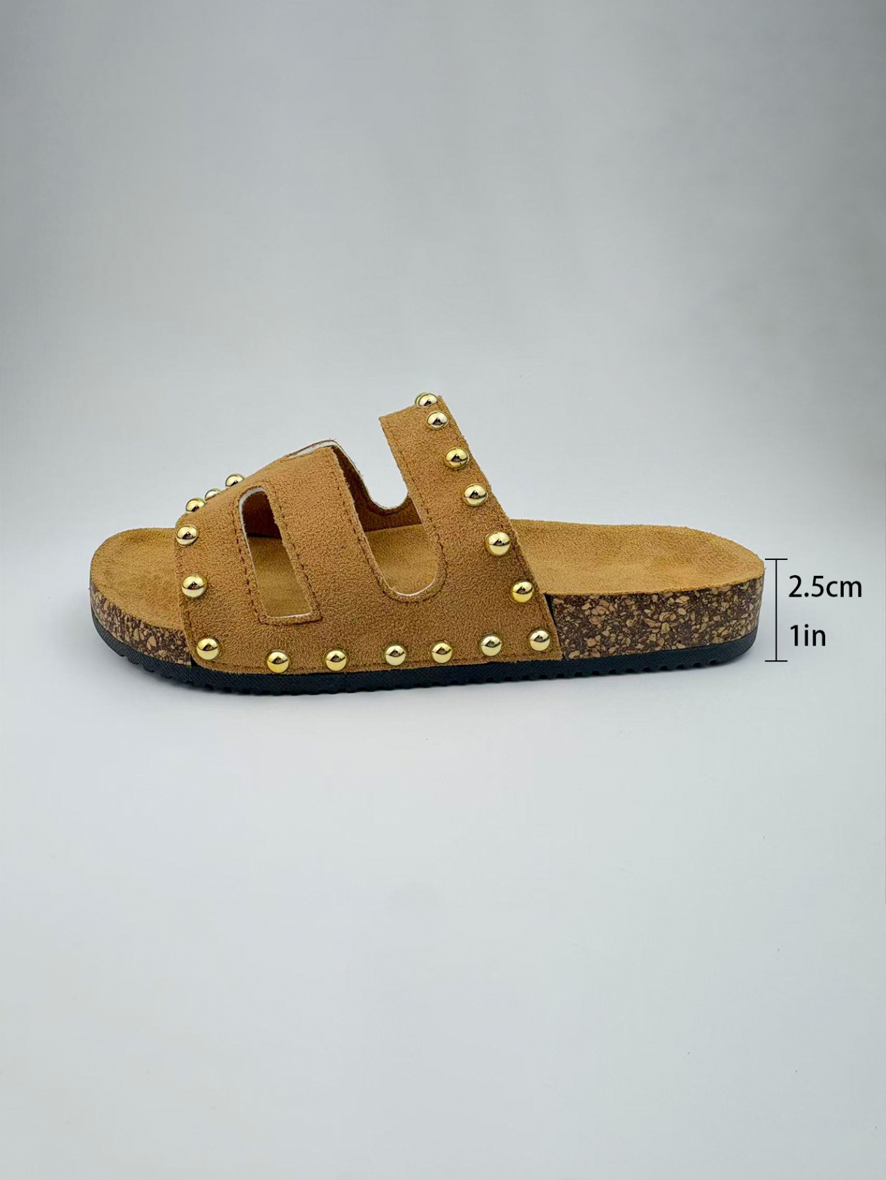 New Women's Rivet Hollow Out Slippers Plus Size Flat Open Toe Retro Strappy Sandals Comfortable Slip-On Summer Footwear_vogvips.com
