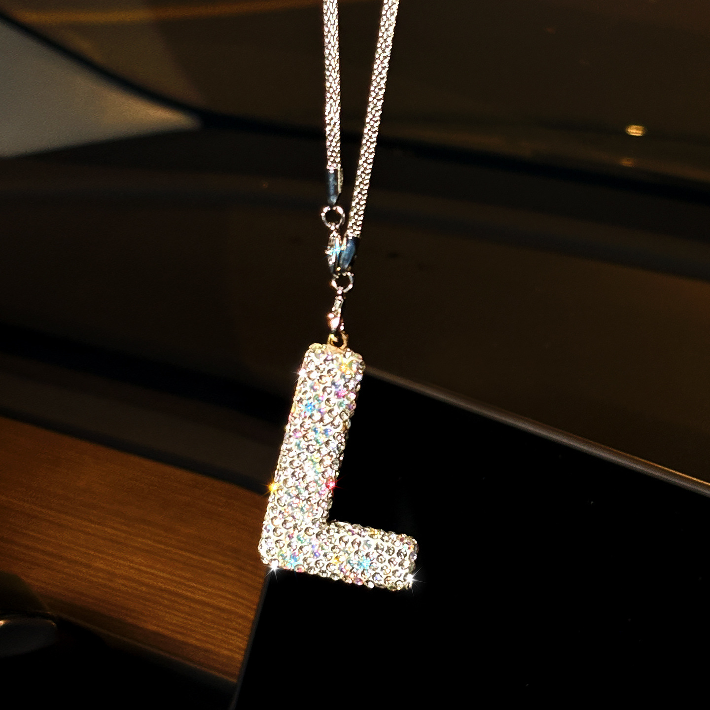 펜던트-다이아몬드 문자 [L]