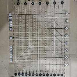 精雕亚克力新款缝纫拼布尺 制包拉链尺  各种规格划线尺切割尺
