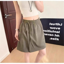 山本工装短款裙裤胖mm遮肚a字黑色大码五分裙裤速干运动开叉设计