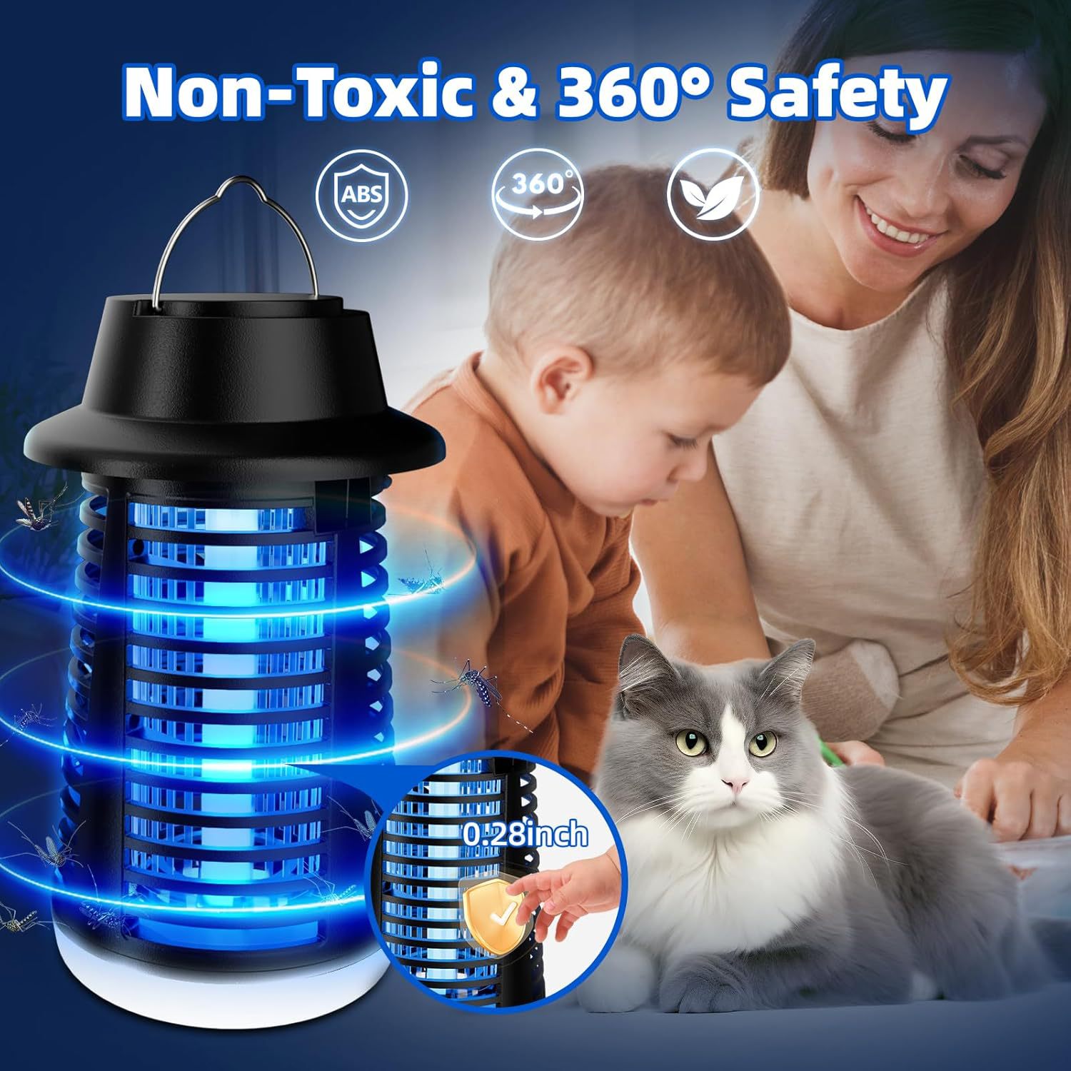 Mosquito Killer Lamp Waterproof Led Bug Zapper For Home Garden_voghion.com