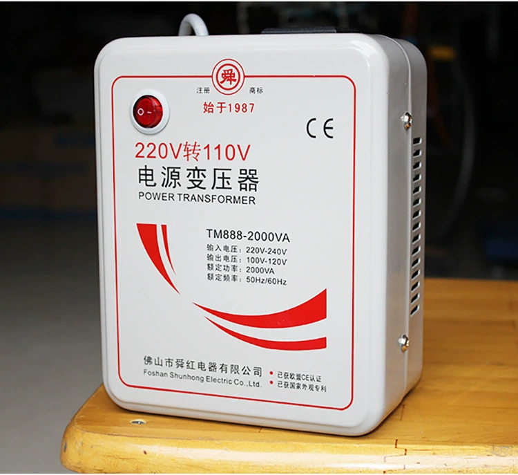 Shun Hong 2000 Вт Япония США рисоварка трансформатор 220 В в 110 В в 220 В Преобразователь мощности