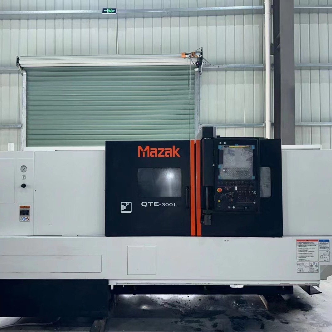 转让二手马扎克QTE-300L数控斜身车主轴转速4000机床重量:5000kg