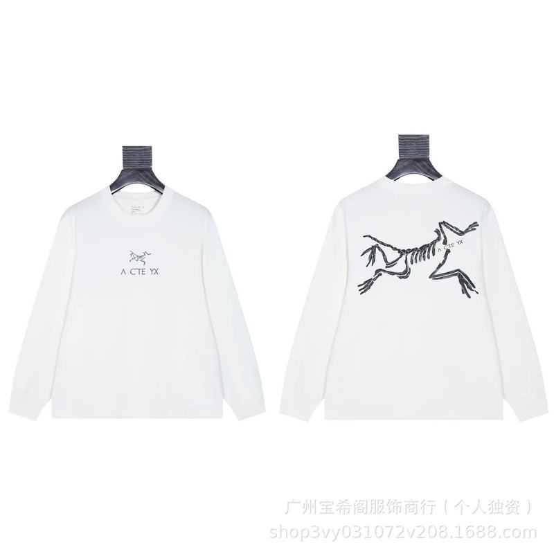 跨境新款鸟家ARC秋季圆领宽松运动休闲男女同款百搭T桖一件代发|undefined