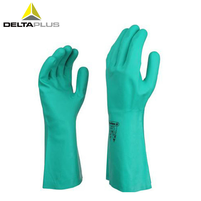 代尔塔 201802 丁腈防化耐磨防油防滑棉衬里食品防滑防化手套